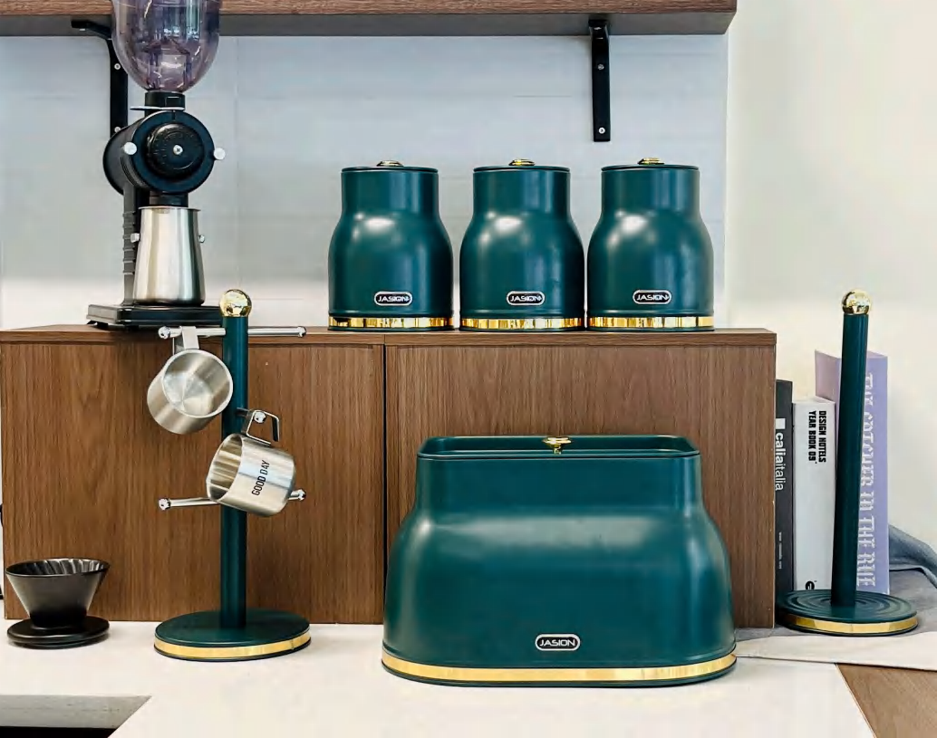 green bread bin set